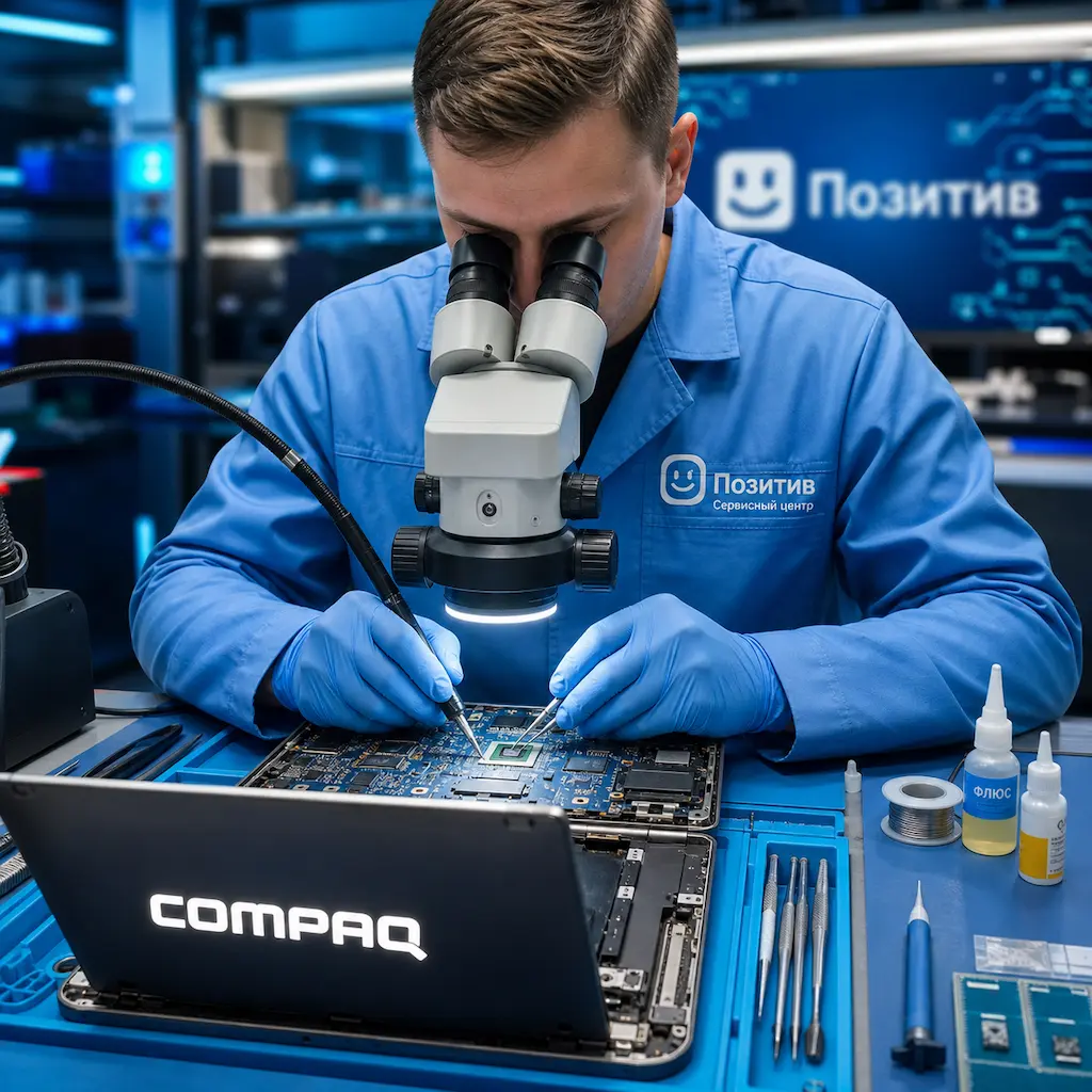 Замена видеокарты ноутбука Compaq в Керчи