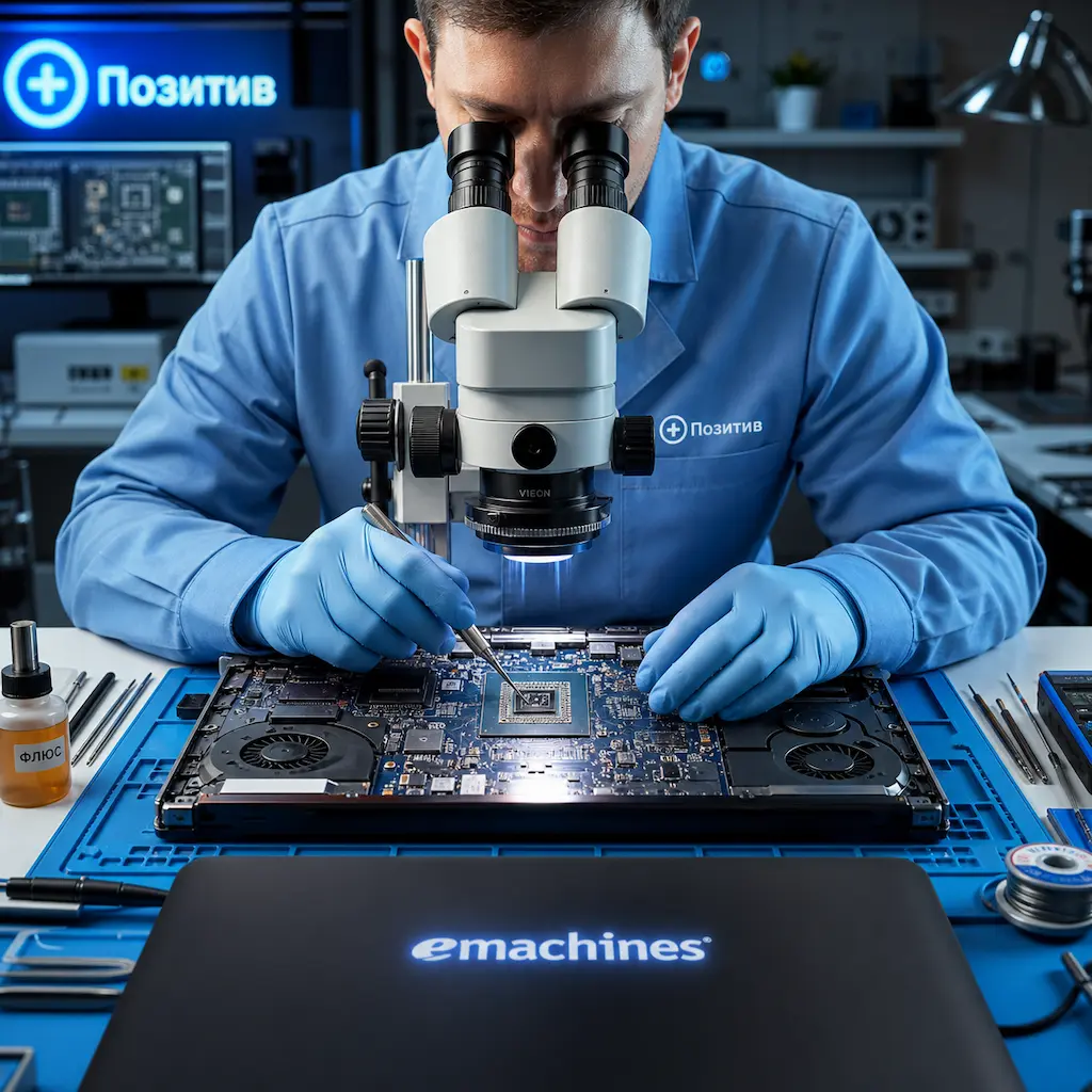 Замена видеокарты ноутбука Emachines в Керчи