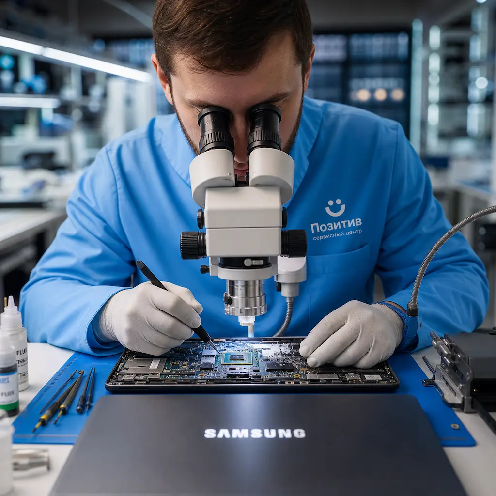 Замена видеокарты ноутбука Samsung в Керчи