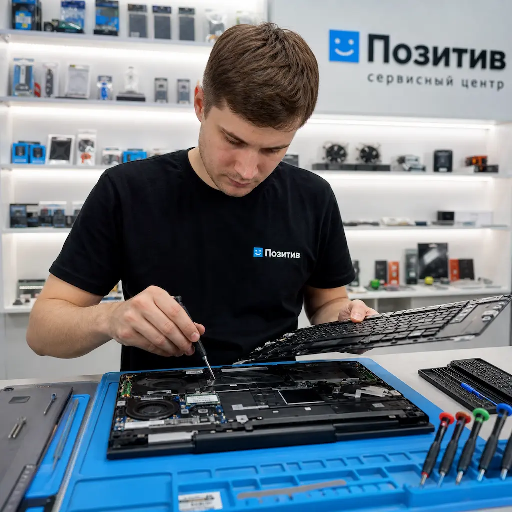заменить клавиатуру на ноутбуке Samsung в Керчи