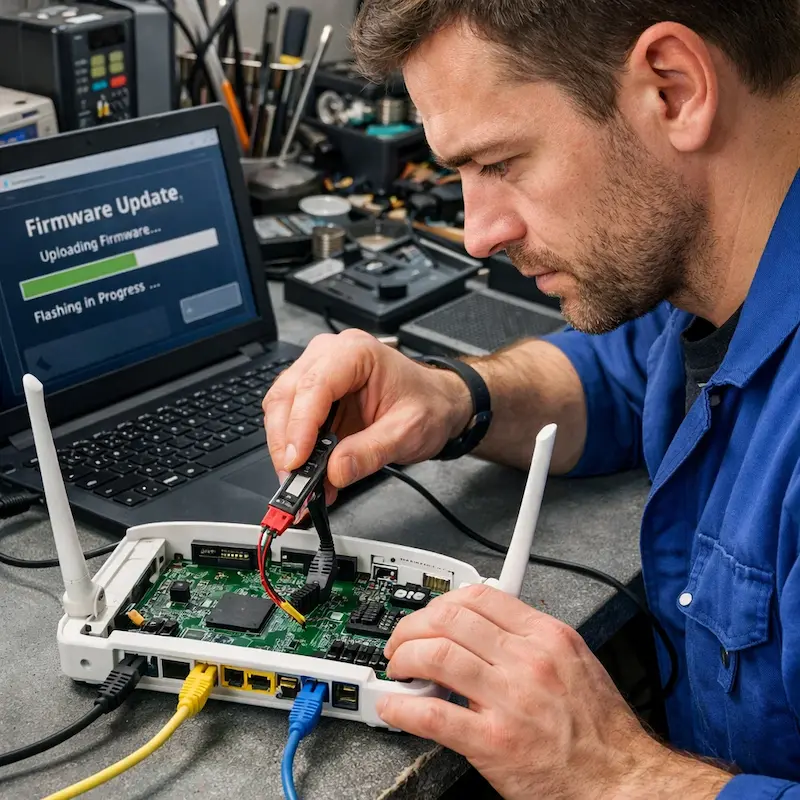 Обновление прошивки роутера в Керчи