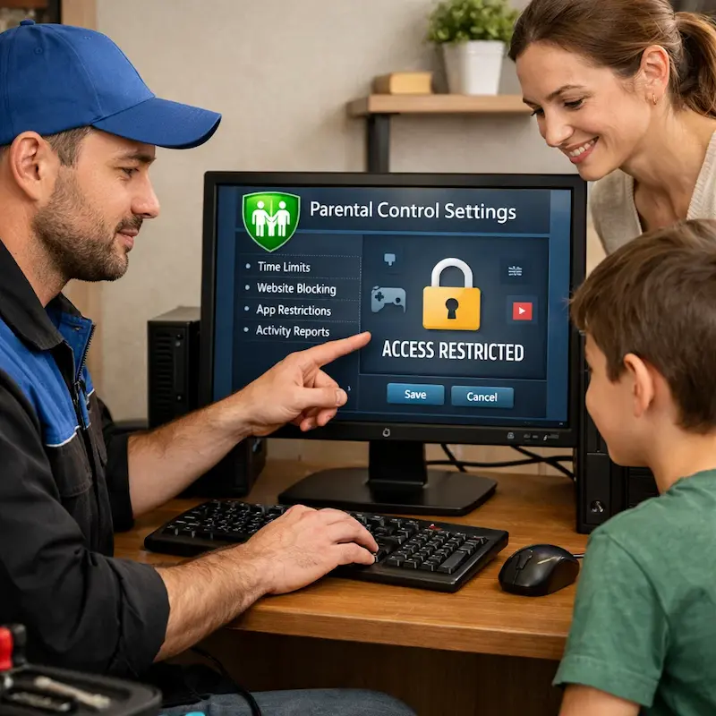 Родительский контроль на компьютере и ноутбуке в Керчи