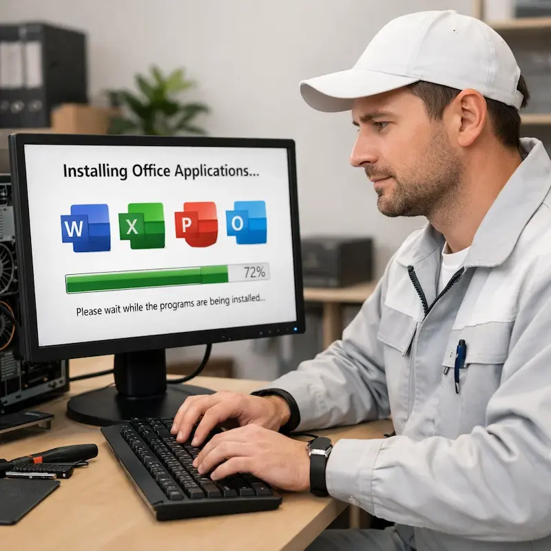 установка офисных программ на компьютер в Керчи