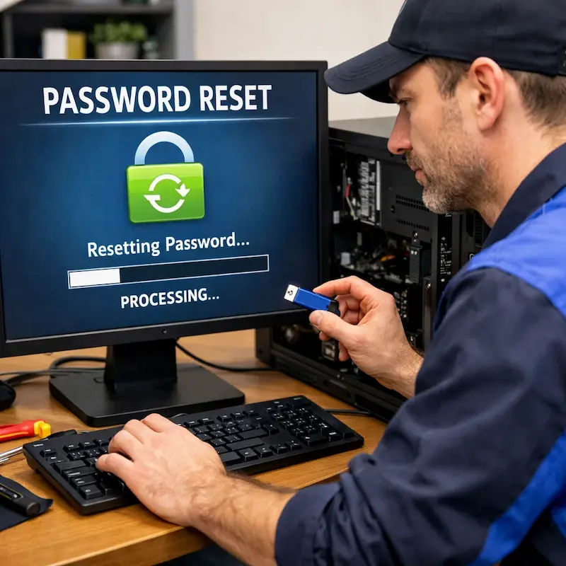 Удаление пароля на компьютере в Керчи