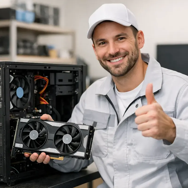 установка видеокарты на ПК в Керчи