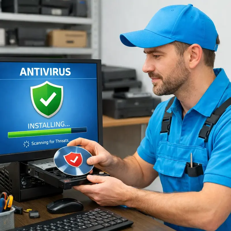 Установка антивируса в Керчи на дому