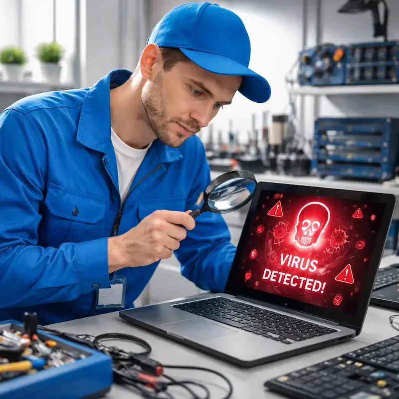 Поиск компьютерных вирусов в Керчи