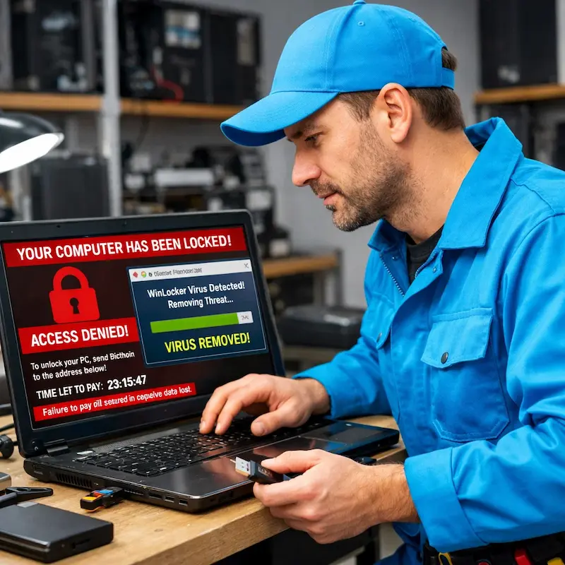 Поможем разблокировать компьютер и ноутбук в Керчи